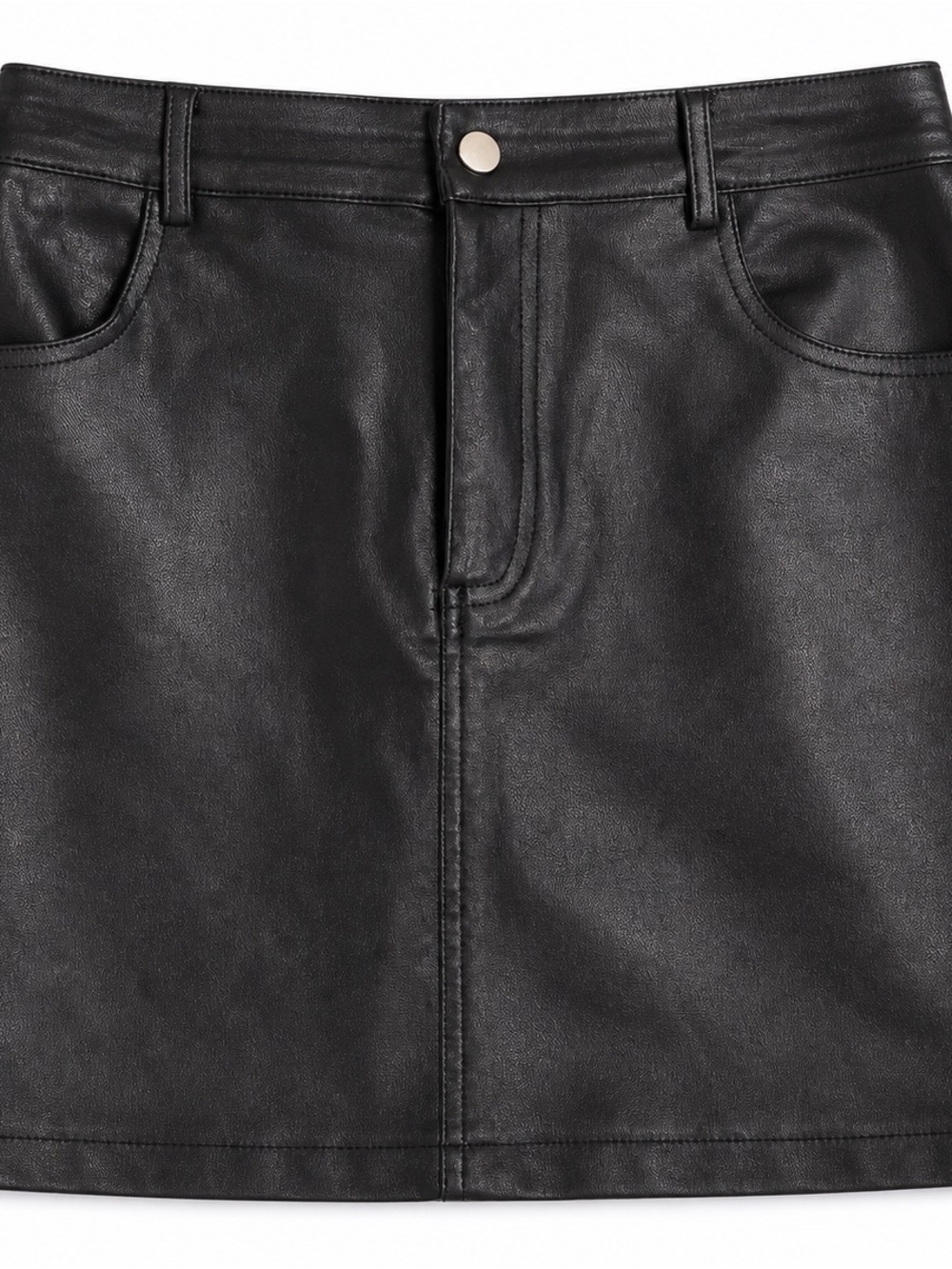 Windsor Black Faux Leather Mini Skirt